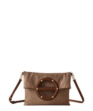 BORBONESE VIS-A-VIS Piattina a tracolla beige brown - Borse Donna - 1