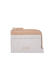 LIUJO CALIWEN Portacard con zip naturale/dk.cipria - Portafogli Donna - 1