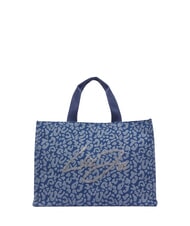 LIUJO LOGO STRASS Borsa a mano, con tracolla den.blue animalier - Borse Donna - 1