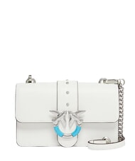 PINKO LOVE ONE MINI Borsa mini, mistopelle bianco nembo-matt. silver - Borse Donna - 1