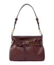 PINKO BELT BAG Borsa media, in pelle burgundy wine-antique gold - Borse Donna - 1