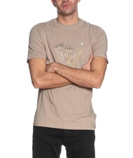 GUESS TRIANGLE HD T-Shirt a maniche corte pasadena stone - T-shirt Uomo - 1