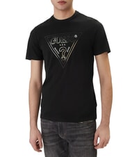 GUESS TRIANGLE HD T-Shirt a maniche corte jetbla - T-shirt Uomo - 1