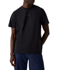 GUESS BASIC 4G MIST T-Shirt in cotone jet black multi - T-shirt Uomo - 1