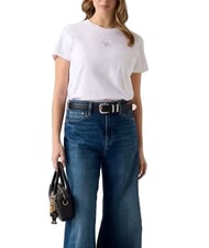 GUESS MINI STRASS TRIANGLE T-Shirt in cotone - T-shirt e Top Donna