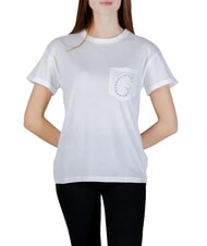GUESS POCKET LOGO T-Shirt in cotone purwhite - T-shirt e Top Donna - 1