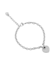 GUESS CRAZY IN LOVE Bracciale, charm a forma di cuore SILVER - Bracciali Donna - 1