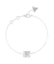 GUESS BAMBOO Bracciale, charm singolo centrale e logo SILVER - Bracciali Donna - 1