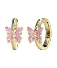 GUESS CHRYSALIS Orecchini a forma di farfalla ywl gold/light pink - Orecchini - 1