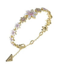GUESS WHITE LOTUS Bracciale, multi charm motivo loto oro - Bracciali Donna - 1