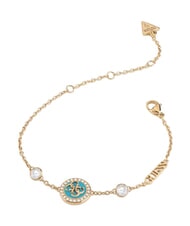GUESS DREAMING Bracciale in acciaio ylw gold/aquamarine - Bracciali Donna - 1
