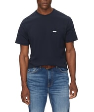 GUESS JEANS REGULAR LOGO T-Shirt in cotone daring ocean - T-shirt Uomo - 1
