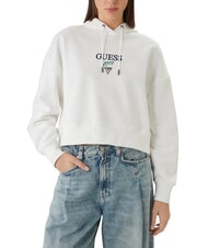 GUESS JEANS DROP BAKER CROP Felpa con cappuccio - Felpe Donna
