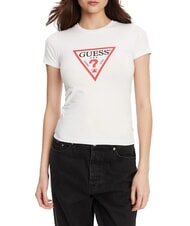 GUESS JEANS ICONIC T-Shirt a maniche corte purwhite - T-shirt e Top Donna - 1