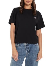 GUESS JEANS BOXY MINI TRIANGLE T-Shirt in cotone - T-shirt e Top Donna