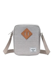 HERSCHEL HERITAGE Borsello piccolo LIGHT GREY CROSSHATCH/WHITE RU - Tracolle Uomo - 1