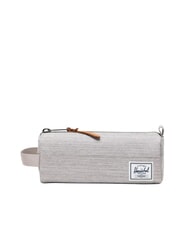 HERSCHEL SETTLEMENT Astuccio con polsierina LIGHT GREY CROSSHATCH/WHITE RU - Astucci e Accessori - 1