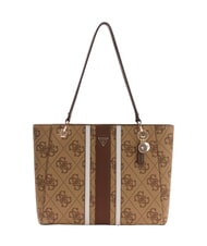GUESS NOELLE 2 Borsa shopping, a spalla latte logo/brown - Borse Donna - 1
