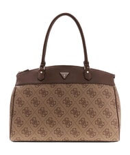 GUESS BERTA Borsa a mano, grande latte logo/brown - Borse Donna - 1