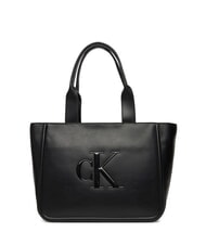CALVIN KLEIN BOLD MONOGRAM Shopper a spalla na black - Borse Donna - 1