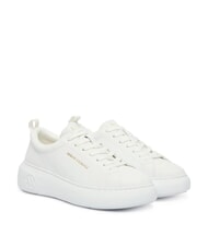 ARMANI EXCHANGE SUPER Sneakers in pelle brilliant white - Scarpe Donna - 1