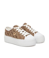 GUESS JOEZI4 Sneakers Beige/Brown - Scarpe Donna - 1
