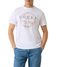 GUESS PATCH LOGO T-Shirt in cotone purwhite - T-shirt Uomo - 1