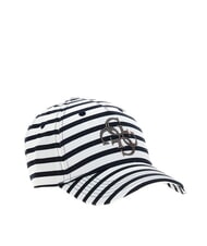 GUESS CECILIA STRIPED MARINA Cappello con visiera - Cappelli