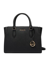 MICHAEL KORS BECCA Borsa a mano con tracolla, in pelle black - Borse Donna - 1