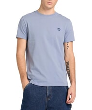 TIMBERLAND SS DUNRIVER CREW T-shirt in cotone medium blue - T-shirt Uomo - 1