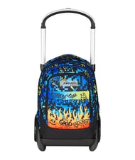 SEVEN SCRIBBLED FLAME Zaino trolley 2 ruote, amovibile PINENEEDLE - Zaini con carrello - 1