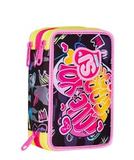 SJGANG GAME-LED GIRL Astuccio a 3 zip doll pink - Astucci e Accessori - 1