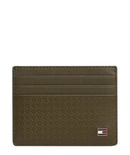 TOMMY HILFIGER TH EMBOSSED Porta carte di credito, in pelle - Portafogli Uomo