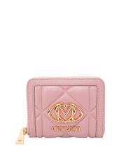 LOVE MOSCHINO EMBOSSED Portafoglio Zip Around Medio - Portafogli Donna