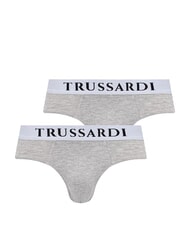 TRUSSARDI BASIC Confezione 2 paia di Slip grey melange - Slip Uomo - 1