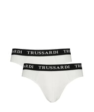 TRUSSARDI BRANDED ELASTIC Confezione 2 paia di Slip white - Slip Uomo - 1