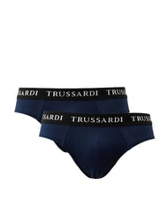 TRUSSARDI BRANDED ELASTIC Confezione 2 paia di Slip navy - Slip Uomo - 1