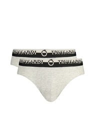 TRUSSARDI DOUBLE ELASTIC Confezione 2 paia di Slip grey melange - Slip Uomo - 1