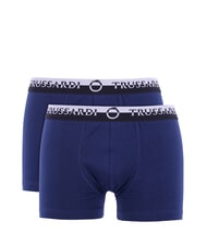 TRUSSARDI DOUBLE ELASTIC Confezione 2 paia di Boxer navy - Slip Uomo - 1