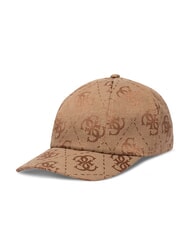 GUESS PRINTED LEOPARD Cappello da baseball LATTE LOGO - Cappelli - 1