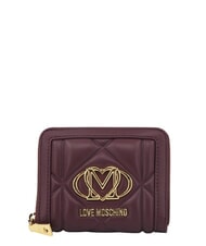 LOVE MOSCHINO EMBOSSED Portafoglio piccolo ziparound - Portafogli Donna