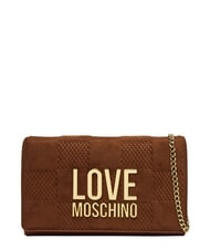 LOVE MOSCHINO PATCHY Pochette con catena cammello2 - Borse Donna - 1
