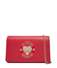LOVE MOSCHINO SMART DAILY Pochette con tracolla metallica ROSSO - Borse Donna - 1