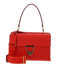 COCCINELLE CAMPIONARIO - ARLETTIS SIGNATURE Borsa in pelle con tracolla logata gazpacho - Borse Donna - 1