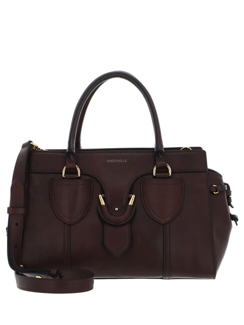 COCCINELLE CAMPIONARIO - YORK VINTAGE Borsa a mano, con tracolla fondant brown - Borse Donna