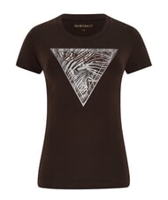 GUESS ZEBRA TRIANGLE T-shirt manica corta regal brown - T-shirt e Top Donna - 1