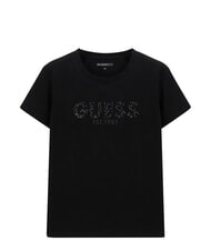 GUESS STUDS SCRIPT T-shirt manica corta jetbla - T-shirt e Top Donna - 1