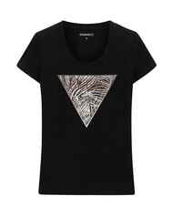 GUESS ZEBRA TRIANGLE T-shirt manica corta jetbla - T-shirt e Top Donna - 1