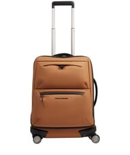 PIQUADRO CORNER SPECIALE GOMMATO Trolley bagaglio a mano resistente all'acqua CUOIO - Bagagli a mano - 1
