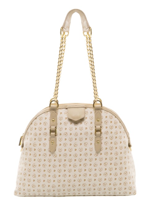 POLLINI HERITAGE Borsa dome a spalla manici catena avorio - Borse Donna